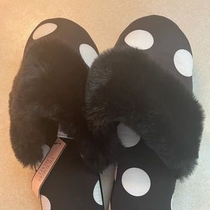 Victoria secret polka dot slippers